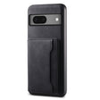 For Google Pixel 7 5G Denior D13 Retro Texture Leather MagSafe Card Bag Phone Case(Black) - Google Cases by Denior | Online Shopping South Africa | PMC TechLife | Buy Now Pay Later Mobicred