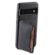 For Google Pixel 6 Pro Denior D13 Retro Texture Leather MagSafe Card Bag Phone Case(Black)
