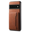 For Google Pixel 6 Pro Denior D13 Retro Texture Leather MagSafe Card Bag Phone Case(Brown) - free shipping - PMC TechLife - Order now!