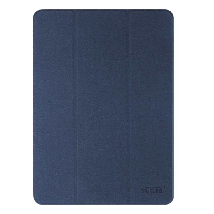 For iPad Air 13 2025 / 2024 Mutural YASHI Series Tablet Leather Smart Case(Blue)