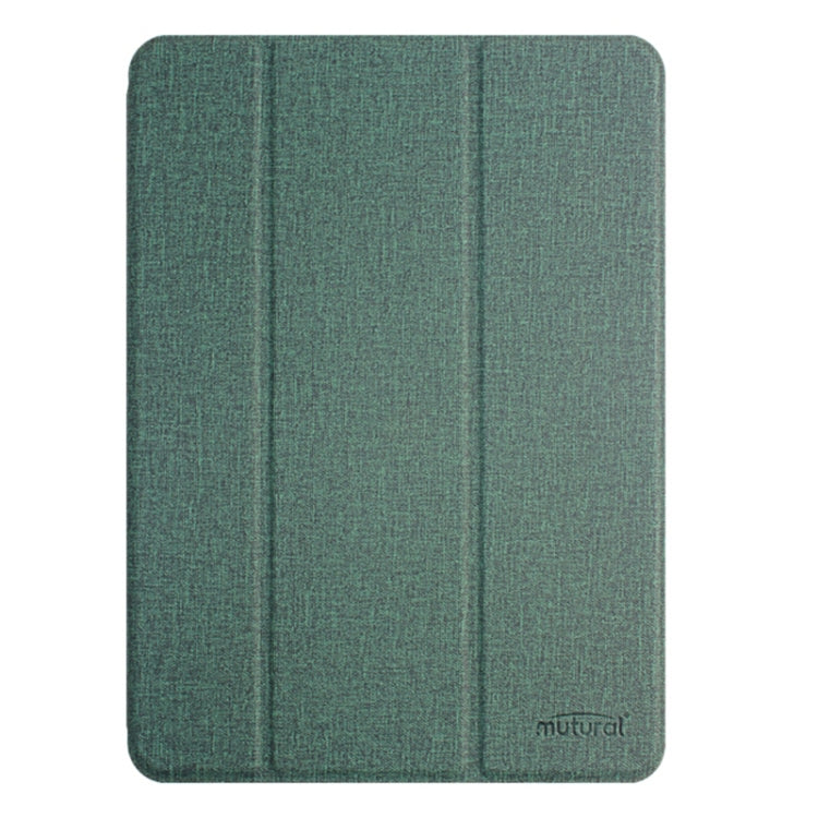 For iPad Air 13 2025 / 2024 Mutural YASHI Series Tablet Leather Smart Case(Green)