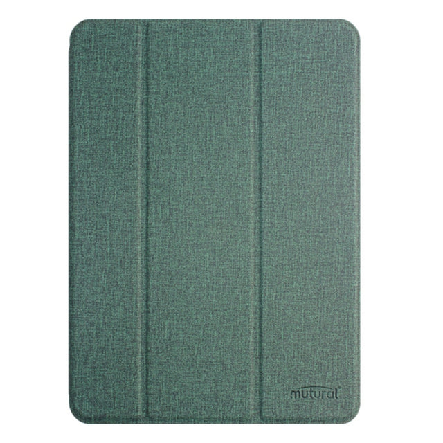 For iPad Air 11 2025 / 2024 Mutural YASHI Series Tablet Leather Smart Case(Green)