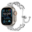 For Apple Watch Ultra 49mm Rhinestone Metal Bracelet Watch Band(Silver) - free shipping - PMC TechLife - Order now!