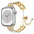 For Apple Watch SE 40mm Rhinestone Metal Bracelet Watch Band(Gold) - free shipping - PMC TechLife - Order now!