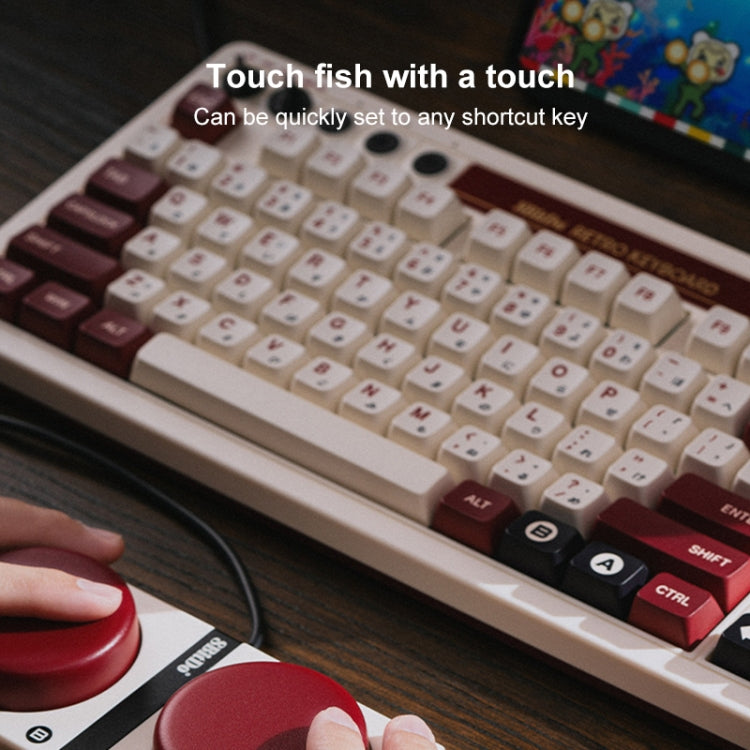 8Bitdo Retro Wireless Bluetooth Tri-Mode Mechanical Keyboard(Grey)