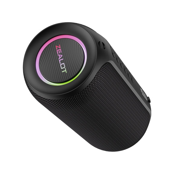 Zealot S32 Max 20W High Power Bluetooth Speaker with RGB Light(Black)