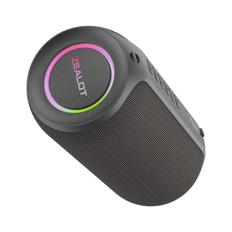 Zealot S32 Max 20W High Power Bluetooth Speaker with RGB Light(Grey)