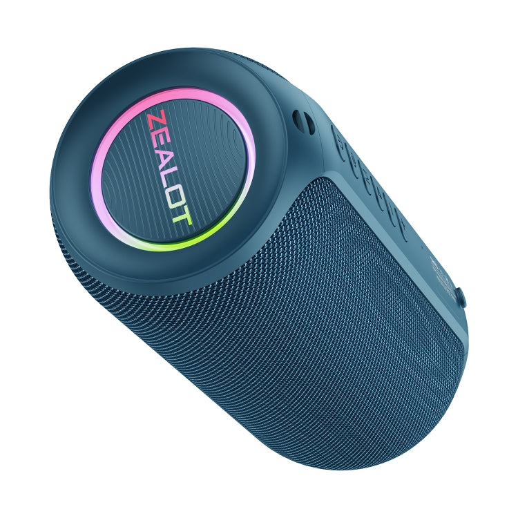 Zealot S32 Max 20W High Power Bluetooth Speaker with RGB Light(Blue)