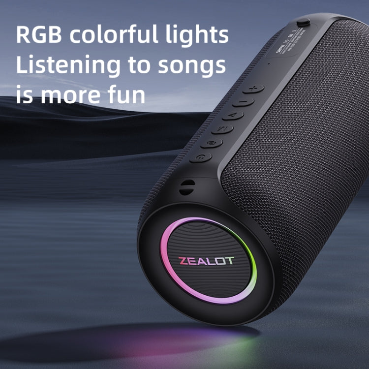 Zealot S32 Max 20W High Power Bluetooth Speaker with RGB Light(Blue)