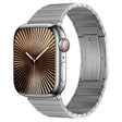 For Apple Watch Series 10 46mm PG60 Single Bead Bamboo Joint Titanium Metal Watch Band(Silver) - free shipping - PMC TechLife - Order now!