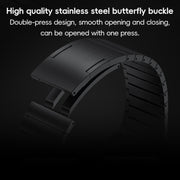 For Apple Watch Series 9 45mm PG60 Single Bead Bamboo Joint Titanium Metal Watch Band(Silver)