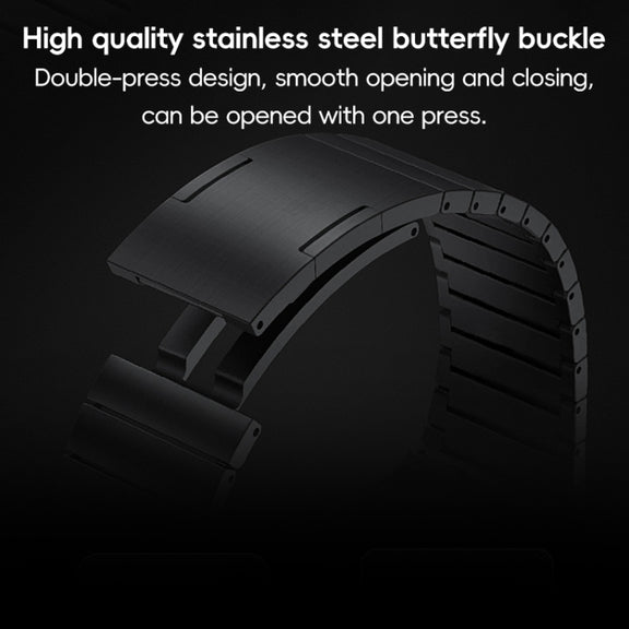 For Apple Watch Series 10 42mm PG60 Single Bead Bamboo Joint Titanium Metal Watch Band(Silver)