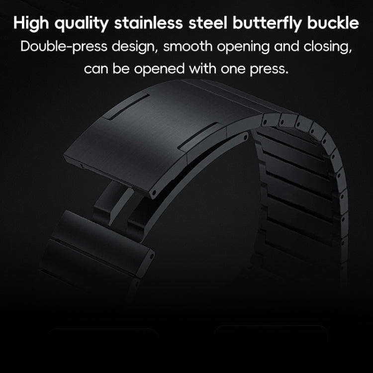 For Apple Watch Series 2 38mm PG60 Single Bead Bamboo Joint Titanium Metal Watch Band(Silver)