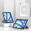 For iPad Air 11 2025 / 2024 Magnetic Split Leather Smart Tablet Case with Pen Slot(White) - iPad Air 11 2025 / 2024 Cases by PMC TechLife | Online Shopping South Africa | PMC TechLife | Buy Now Pay Later Mobicred
