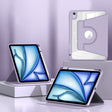 For iPad Air 11 2024 Magnetic Split Leather Smart Tablet Case with Pen Slot(Purple) - iPad Air 11 2024 Cases by PMC TechLife | Online Shopping South Africa | PMC TechLife | Buy Now Pay Later Mobicred