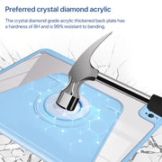 For iPad Air 11 2025 / 2024 Magnetic Split Leather Smart Tablet Case with Pen Slot(Sky Blue)
