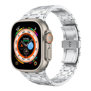 For Apple Watch Ultra 2 49mm PG94 Dual-link Modified Stainless Steel Watch Band(Silver)
