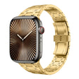 For Apple Watch Series 10 46mm PG94 Dual-link Modified Stainless Steel Watch Band(Gold) - free shipping - PMC TechLife - Order now!