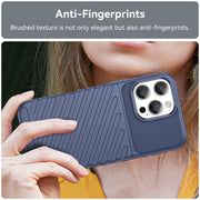 For iPhone 16 Pro Max Thunderbolt Shockproof Soft TPU Phone Case(Blue)