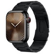 For Apple Watch Series 10 46mm PG63 Three-Bead Protrusion Titanium Metal Watch Band(Black) - Watch Bands by PMc TechLife | Online Shopping South Africa | PMc TechLife | Buy Now Pay Later Mobicred
