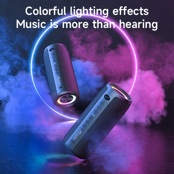Zealot S51 Pro Shocking Bass Bluetooth Speaker with Colorful Light(Grey)