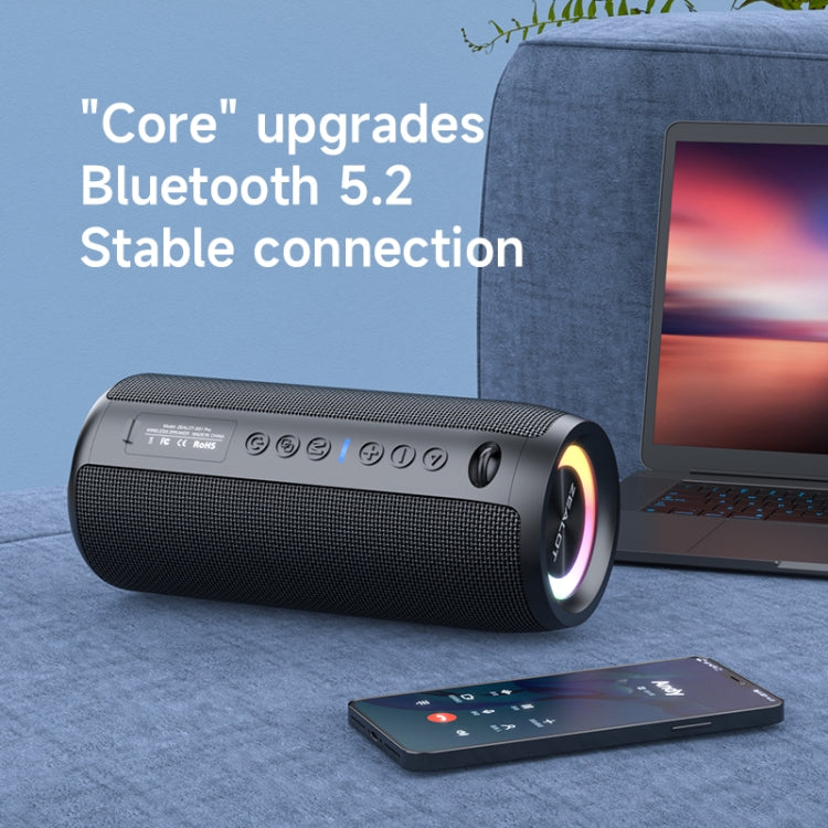 Zealot S51 Pro Shocking Bass Bluetooth Speaker with Colorful Light(Grey)