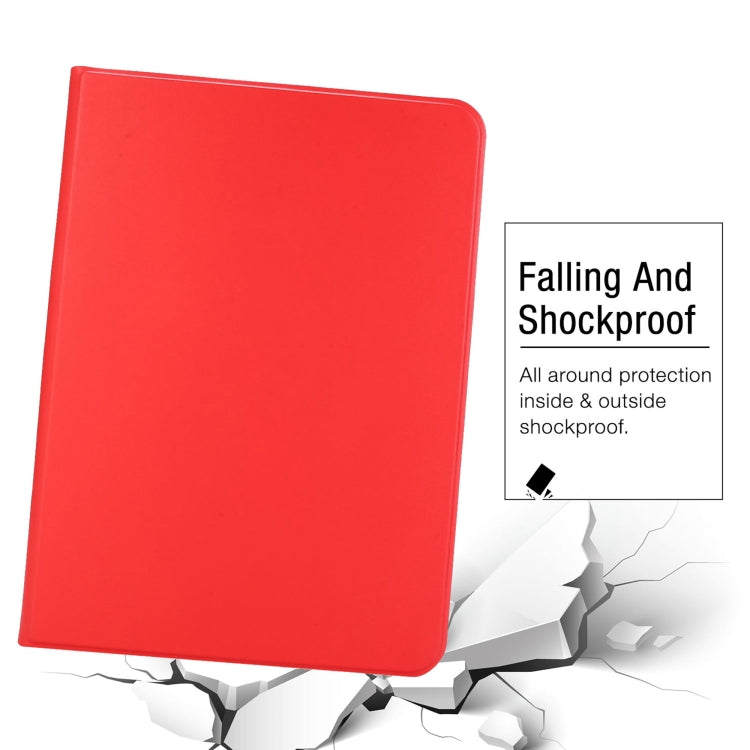 For iPad Pro 13 2024 Stretch Voltage Plain Leather Smart Tablet Case(Red)