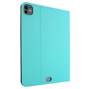 For iPad Pro 13 2024 Stretch Voltage Plain Leather Smart Tablet Case(Green)