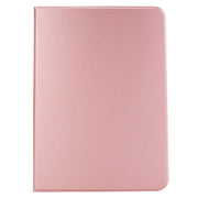 For iPad Pro 13 2024 Stretch Voltage Plain Leather Smart Tablet Case(Rose Gold)