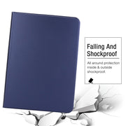 For iPad Pro 13 2024 Stretch Voltage Plain Leather Smart Tablet Case(Dark Blue)