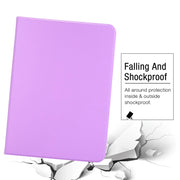 For iPad Pro 13 2024 Stretch Voltage Plain Leather Smart Tablet Case(Purple)