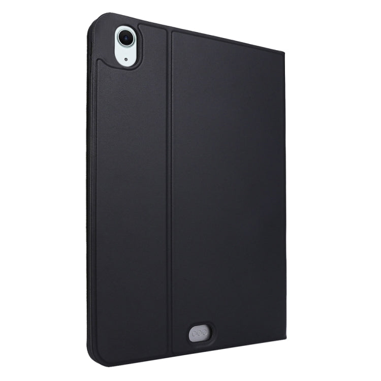 For iPad Air 13 2024 Stretch Voltage Plain Leather Smart Tablet Case(Black)