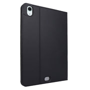 For iPad Air 13 2024 Stretch Voltage Plain Leather Smart Tablet Case(Black)
