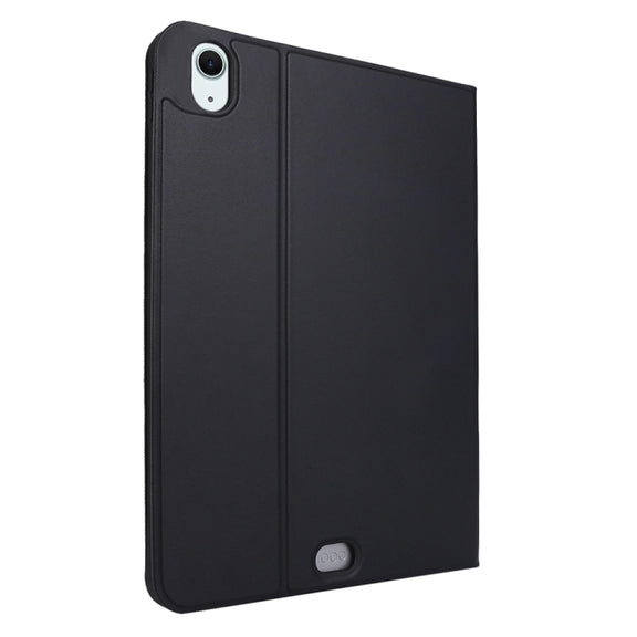 For iPad Air 13 2024 Stretch Voltage Plain Leather Smart Tablet Case(Black)