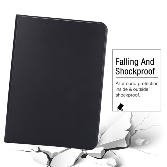 For iPad Air 13 2024 Stretch Voltage Plain Leather Smart Tablet Case(Black)