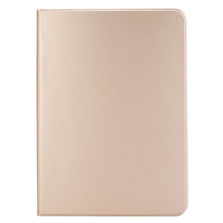 For iPad Air 13 2024 Stretch Voltage Plain Leather Smart Tablet Case(Gold)