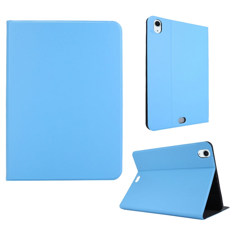 For iPad Air 13 2025 / 2024 Stretch Voltage Plain Leather Smart Tablet Case(Light Blue)
