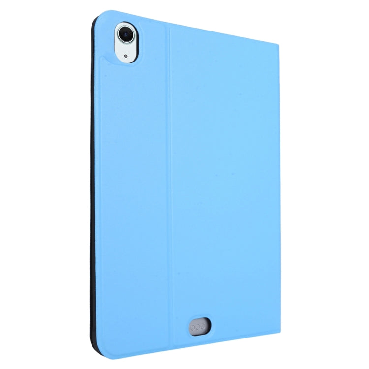 For iPad Air 13 2025 / 2024 Stretch Voltage Plain Leather Smart Tablet Case(Light Blue)