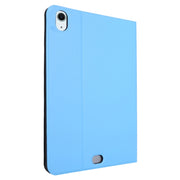 For iPad Air 13 2025 / 2024 Stretch Voltage Plain Leather Smart Tablet Case(Light Blue)