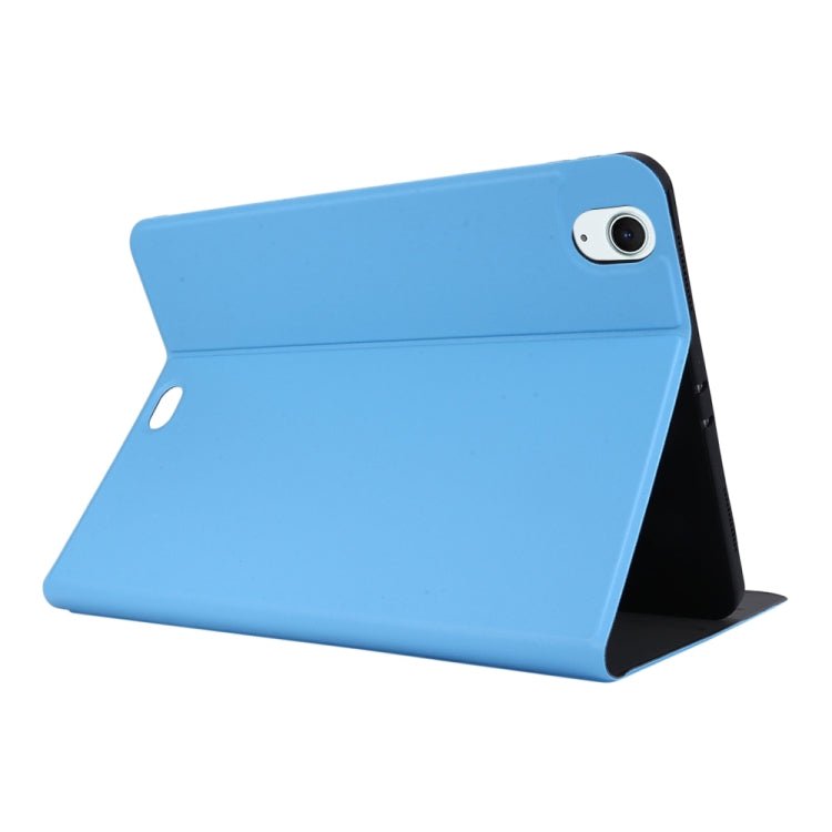 For iPad Air 13 2025 / 2024 Stretch Voltage Plain Leather Smart Tablet Case(Light Blue)