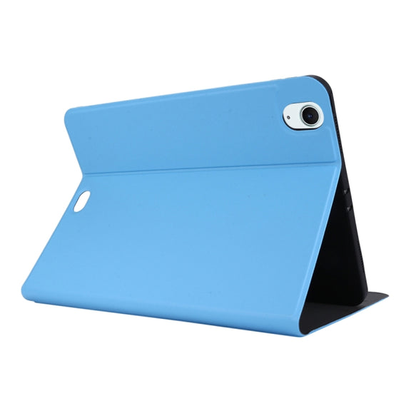 For iPad Air 13 2025 / 2024 Stretch Voltage Plain Leather Smart Tablet Case(Light Blue)