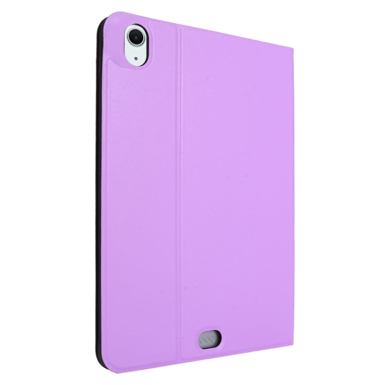 For iPad Air 13 2024 Stretch Voltage Plain Leather Smart Tablet Case(Purple)
