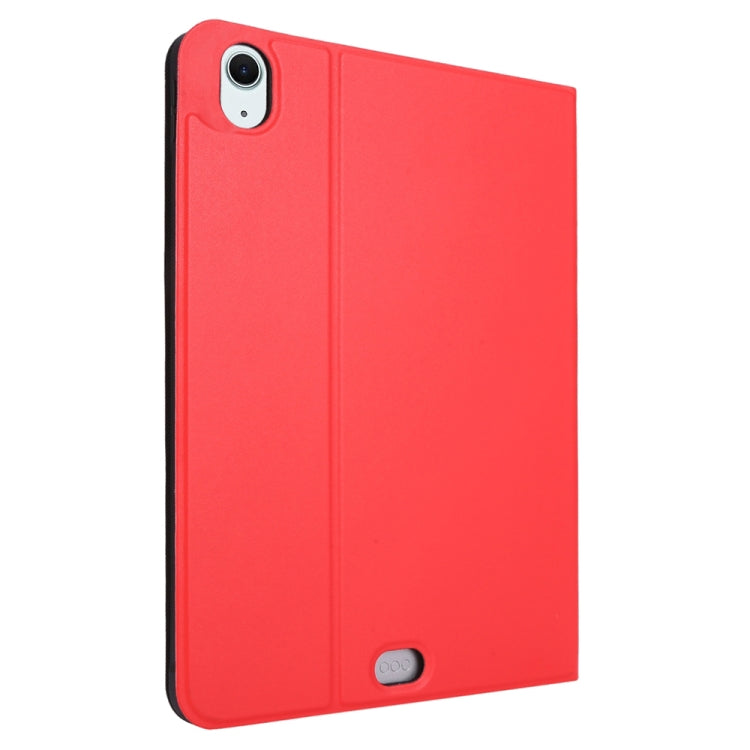 For iPad Air 11 2024 Stretch Voltage Plain Leather Smart Tablet Case(Red)