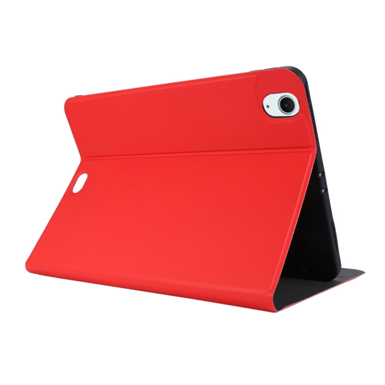 For iPad Air 11 2024 Stretch Voltage Plain Leather Smart Tablet Case(Red)