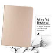 For iPad Air 11 2024 Stretch Voltage Plain Leather Smart Tablet Case(Gold)
