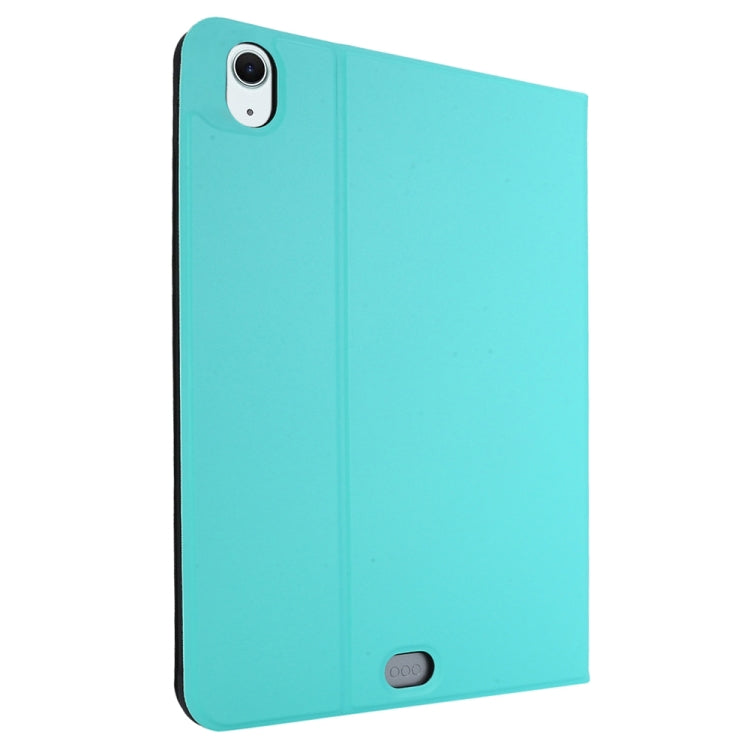 For iPad Air 11 2024 Stretch Voltage Plain Leather Smart Tablet Case(Green)