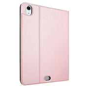 For iPad Air 11 2025 / 2024 Stretch Voltage Plain Leather Smart Tablet Case(Rose Gold)