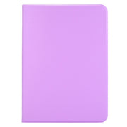 For iPad Air 11 2024 Stretch Voltage Plain Leather Smart Tablet Case(Purple)