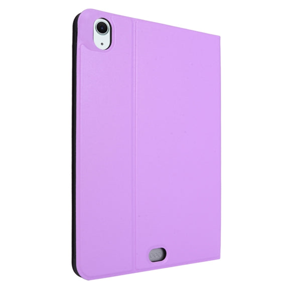 For iPad Air 11 2024 Stretch Voltage Plain Leather Smart Tablet Case(Purple)