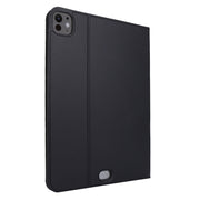 For iPad Pro 11 2024 Stretch Voltage Plain Leather Smart Tablet Case(Black)